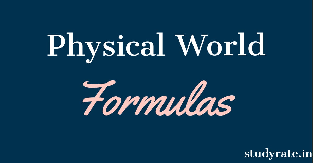 You are currently viewing Physical World: All formulas Class 11 Physics for JEE/NEET PDF